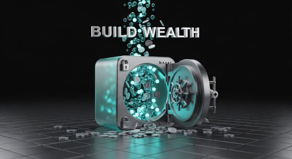 Comparison showing dividend reinvestment compound growth versus taking dividends as cash over time