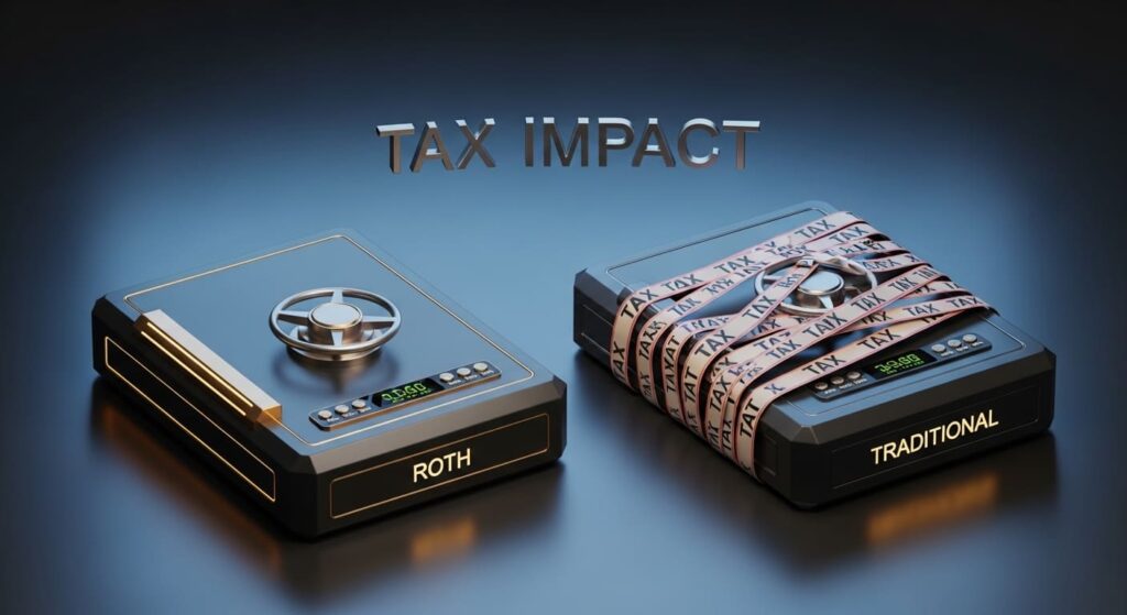 Scenarios showing whether Roth or Traditional IRA wins based on future tax rates