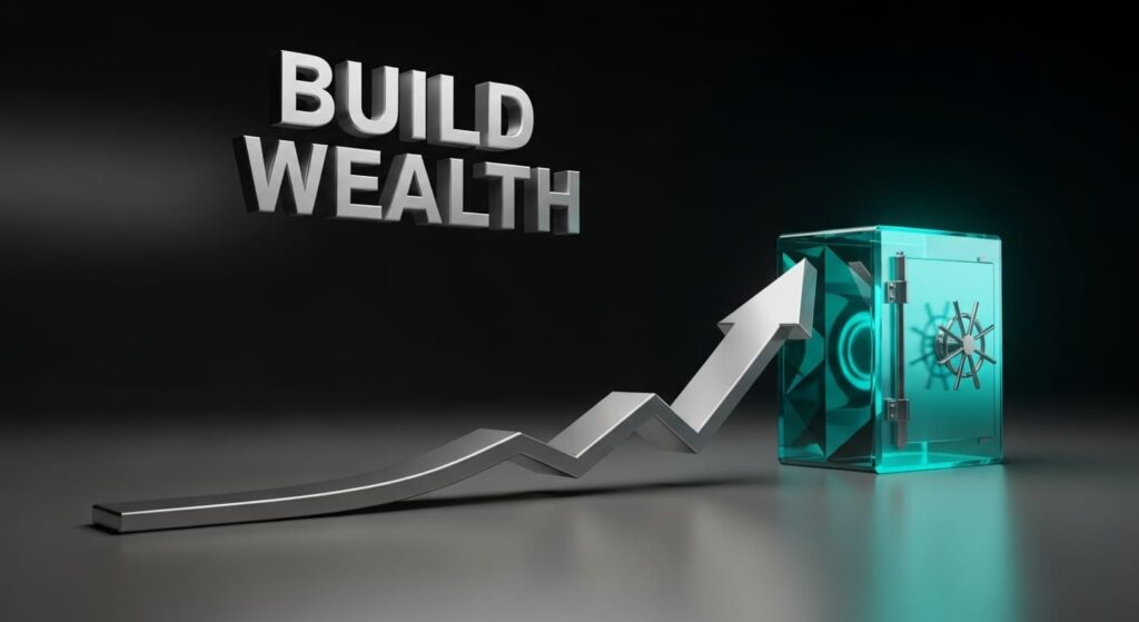 30-year projection showing how invested raises compound into millions