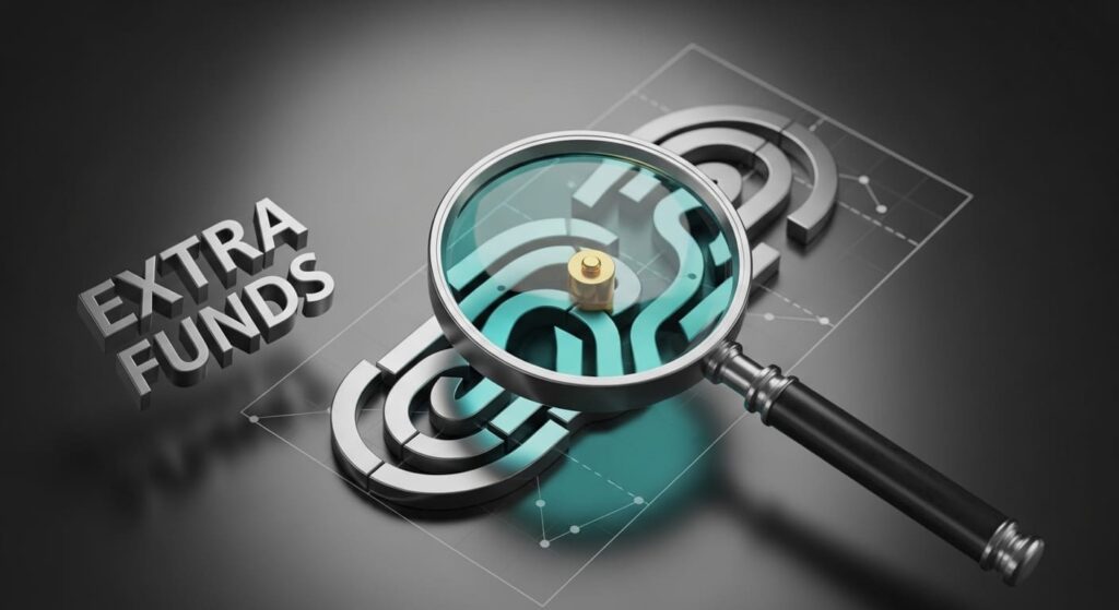 Multiple sources of extra money flowing toward debt payoff including expense cuts and income increases