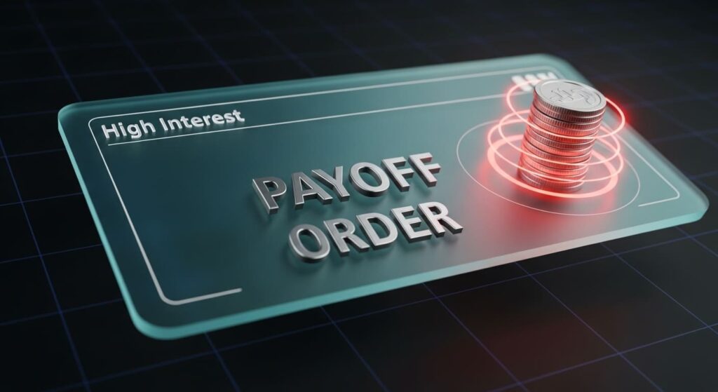 Pyramid showing debt payoff priority from highest-interest payday loans to lowest-priority mortgage