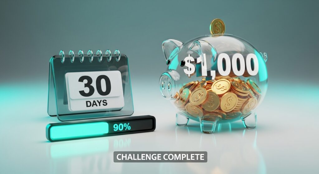 save $1,000 in 30 days