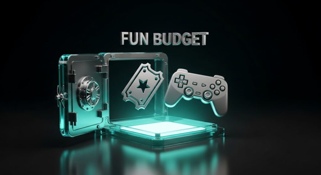 Fun budget showing how frugal living tips include guilt-free spending to prevent feelings of sacrifice