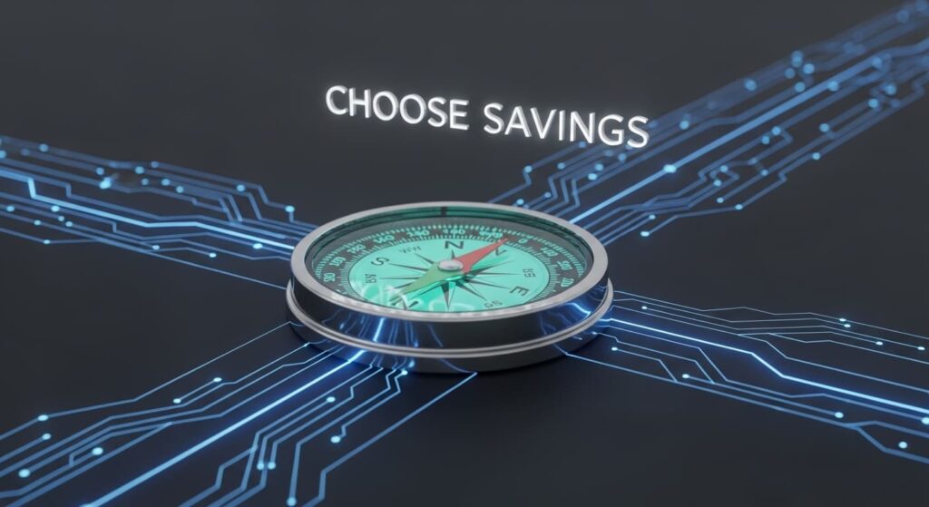 Timeline showing savings growth from learning how to save money fast over one year