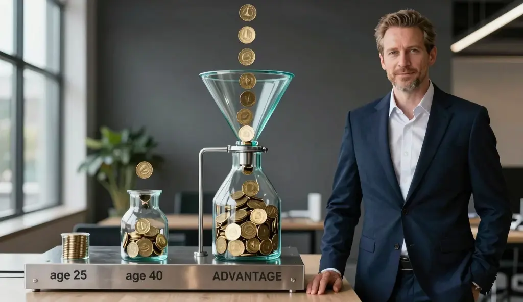 Higher income advantage when building wealth after 40 showing peak earning power